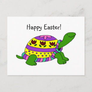 De schildpad van Pasen Feestdagenkaart