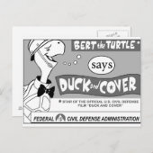 De schildpad waarschuwt briefkaart (Voorkant / Achterkant)