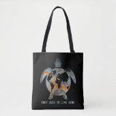 De schildpadden die ze hier leefden, schildpadden tote bag (Voorkant)