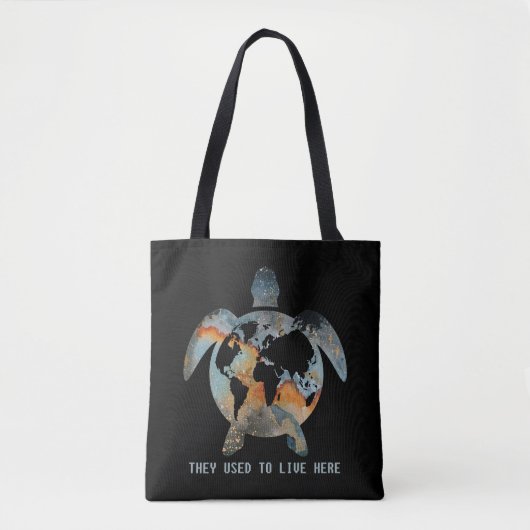 De schildpadden die ze hier leefden, schildpadden tote bag (Voorkant)