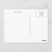 De schildpadden: Er is geen plaats voor mij! Briefkaart (Achterkant)