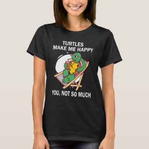 De schildpadden maken me blij dat je niet zo veel t-shirt