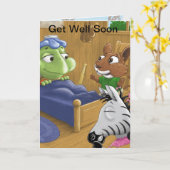 De schildpadden worden snel gezond Kaart (Gele Bloem)