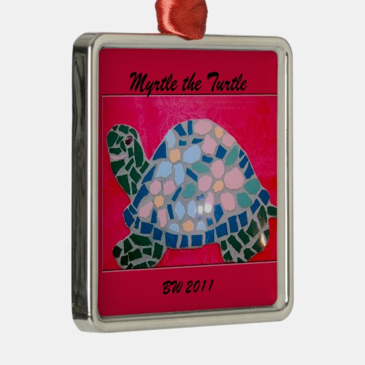 De schildpadversiering metalen ornament (Rechts)