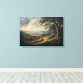 De Schildwacht van de Gouden Vallei Canvas Afdruk (Insitu (Houten vloer))