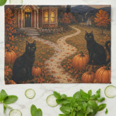 De Schildwachten van de Herfstmaan Theedoek (Gevouwen)