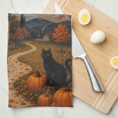De Schildwachten van de Herfstmaan Theedoek (Quarter Fold)