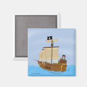 De Schip WIth Pirates Magnet (Voorkant / Achterkant)