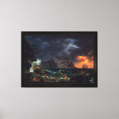 De schipbreuk van Claude Joseph Vernet Canvas Afdruk (Voorkant)