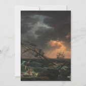 De schipbreuk van Claude-Joseph Vernet Kaart (Voorkant)