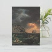 De schipbreuk van Claude-Joseph Vernet Kaart (Staand voorkant)