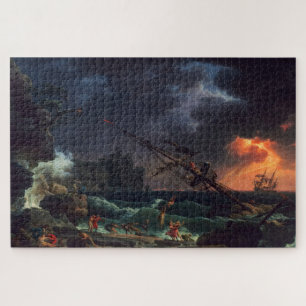 De schipbreuk van Claude Joseph Vernet Legpuzzel