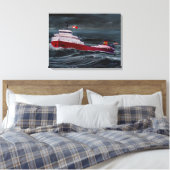 DE SCHIPBREUK VAN DE EDMUND FITZGERALD CANVAS AFDRUK (Insitu (Slaapkamer))