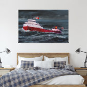 DE SCHIPBREUK VAN DE EDMUND FITZGERALD CANVAS AFDRUK (Insitu (Slaapkamer))