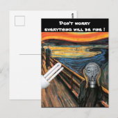 De schitterende lamp maakt zich geen zorgen briefkaart (Voorkant / Achterkant)