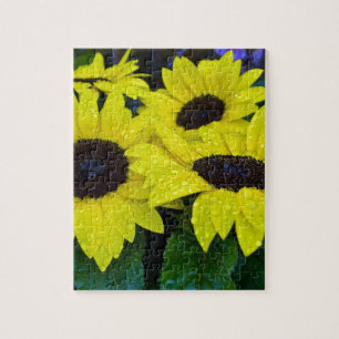 DE SCHITTERENDE ZONNEBLOEMEN VAN DE TUIN LEGPUZZEL