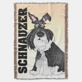 De Schnauzer Blanket Deken (Voorkant Verticaal)
