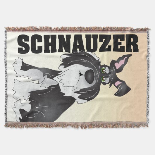 De Schnauzer Blanket Deken (Voorkant)