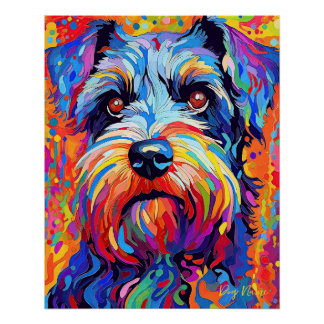 De Schnauzer Dog 005 - Zetton Ziana Perfect Poster