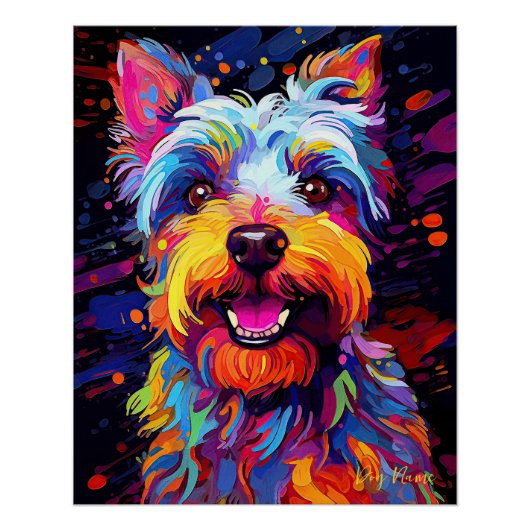 De Schnauzer Hond 001 - Zetton Ziana Perfect Poster (Voorkant)