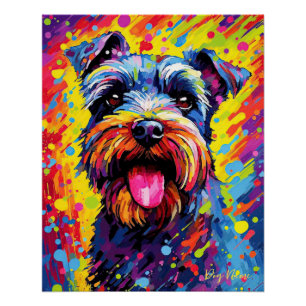 De Schnauzer Hond 002 - Zetton Ziana Perfect Poster