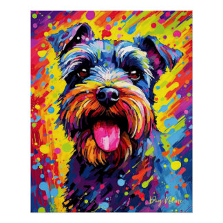 De Schnauzer Hond 002 - Zetton Ziana Perfect Poster