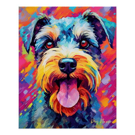 De Schnauzer Hond 003 - Zetton Ziana Perfect Poster (Voorkant)