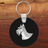 DE SCHNAUZER SLEUTELHANGER (Voorkant)