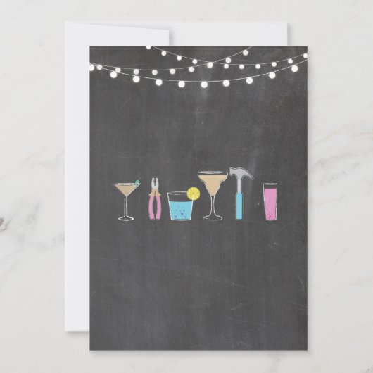 De schoeisel van de combinatie Bar en tool vormen Kaart (Achterkant)