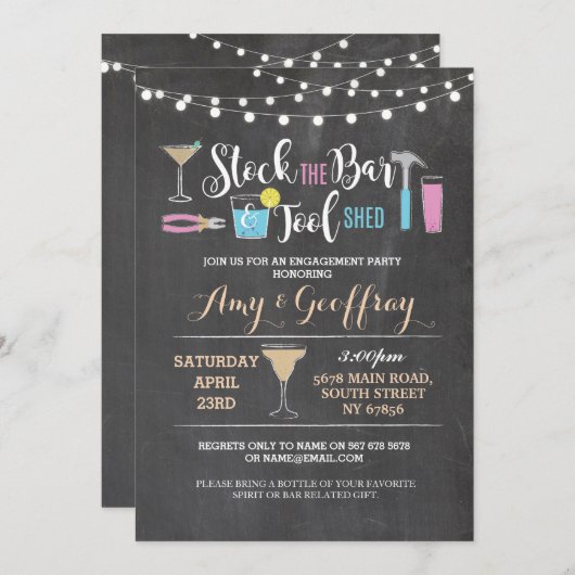 De schoeisel van de combinatie Bar en tool vormen Kaart (Voorkant / Achterkant)