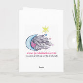 De schoenen van de verjaardag boogie kaart (Achterkant)