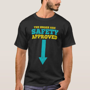 De schoenen zijn veiligheidsgoedgekeurde collega's t-shirt
