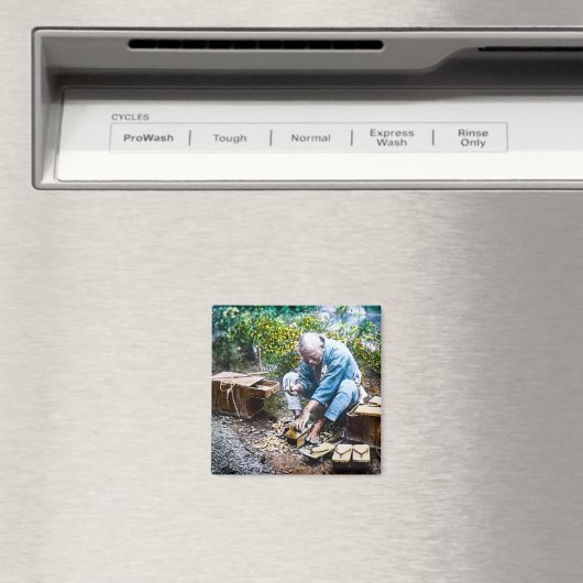 De schoenenschoenmaker van het oude Japans  Japans Magneet (Insitu (Vaatwasser))