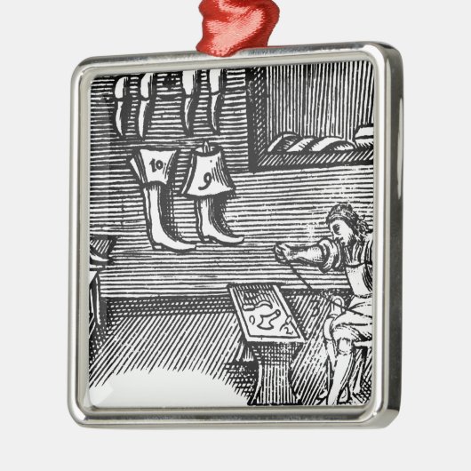 De schoenmaker metalen ornament (Links)