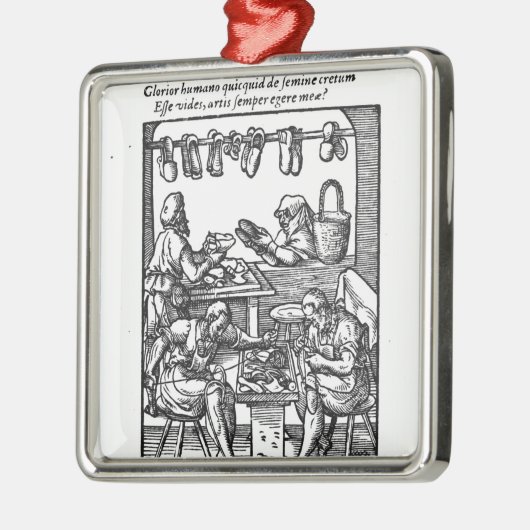 De schoenmaker metalen ornament (Links)