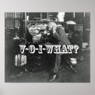 De schokkende Inleiding van Telefoon VoIP Poster