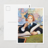 De Scholar, Jessie Willcox Smith Briefkaart (Voorkant / Achterkant)