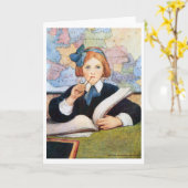 De Scholar, Jessie Willcox Smith Kaart (Gele Bloem)