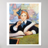De Scholar, Jessie Willcox Smith Poster (Voorkant)
