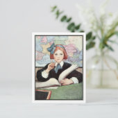 De Scholar van Jessie Willcox Smith Briefkaart (Staand voorkant)