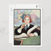 De Scholar van Jessie Willcox Smith Briefkaart (Voorkant / Achterkant)