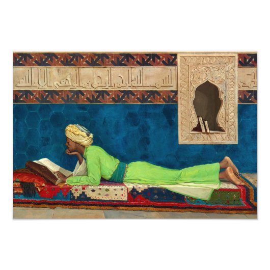 De Scholar van Osman Hamdi Bey Foto Afdruk (Voorkant)