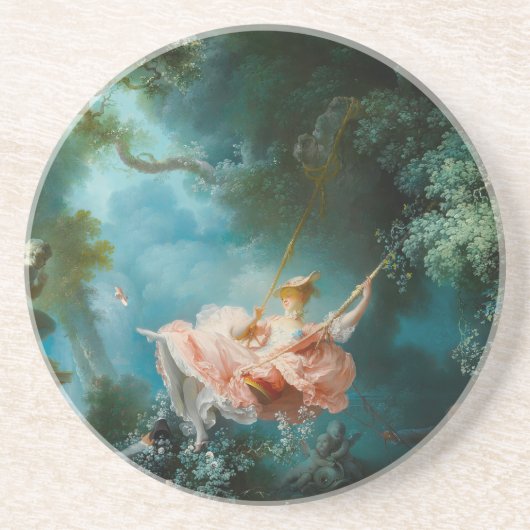 De Schommel Fragonard Zandsteen Onderzetter (Voorkant)