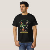 De schommel van de cactus - Grappige honkbal Carto T-shirt (Voorkant volledig)