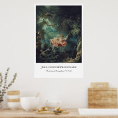 De Schommel van Fragonard – Rococokunst Poster (Keuken)