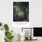 De Schommel van Fragonard – Rococokunst Poster (Thuiskantoor)