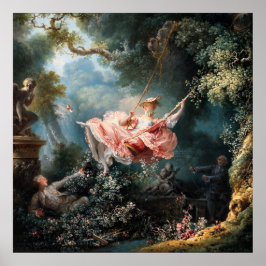 De Schommel van Jean-Honore Fragonard Poster