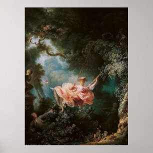 De Schommel van Jean-Honoré Fragonard Poster