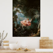 De Schommel van Jean-Honoré Fragonard Poster (Keuken)