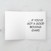 De schommelende 50ste Kaart van de Verjaardag (Binnen)